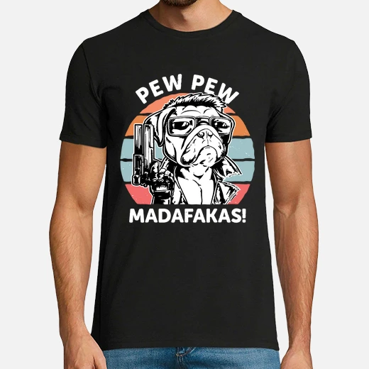 pew pew madafakas funny hund crazy dog