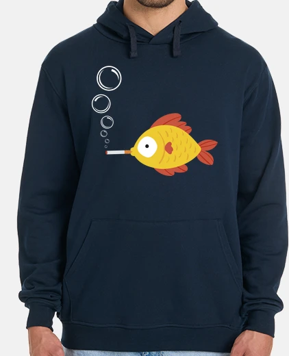 Sudadera Pez fumador cigarrillo smoking fish