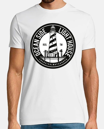 Tee-shirt phare côté océan
