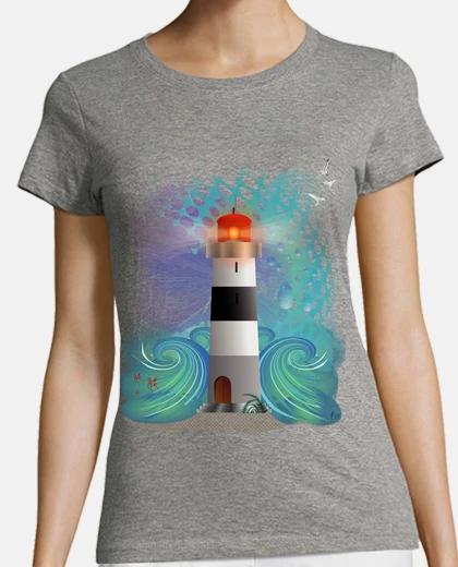 Tee-shirt phare dans la tempête