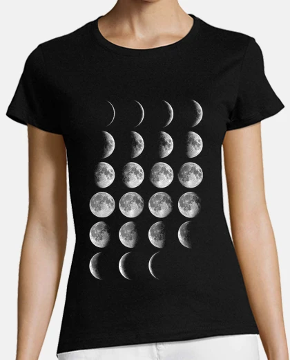 Tee-shirt phases de la lune phases lunaires astronomie pleine lune nuit