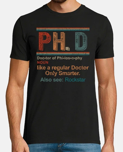 T-shirt phd definizione camicia dottore in filosofia laurea regalo regalo di laurea festa di laurea magliett