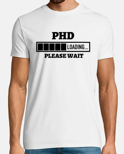T-shirt phd loading bar funny