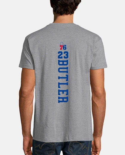 Camiseta Philadelphia 76ers. Pecho y espalda