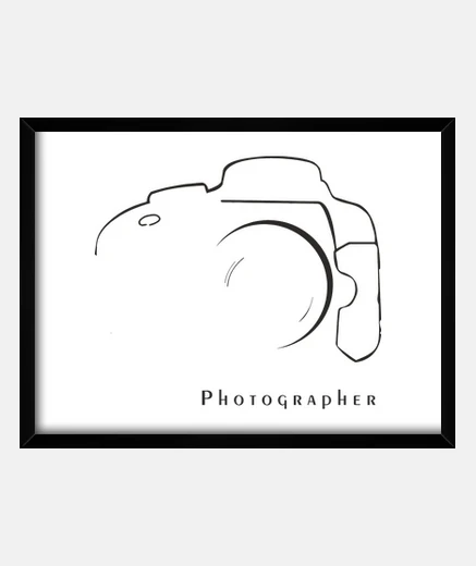 Framed photographer