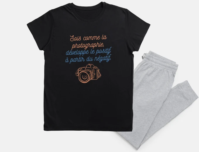 Pyjama Photographie positif à partir du négati