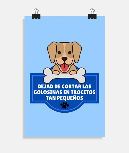 Poster phrases drôles de chien vont les inas
