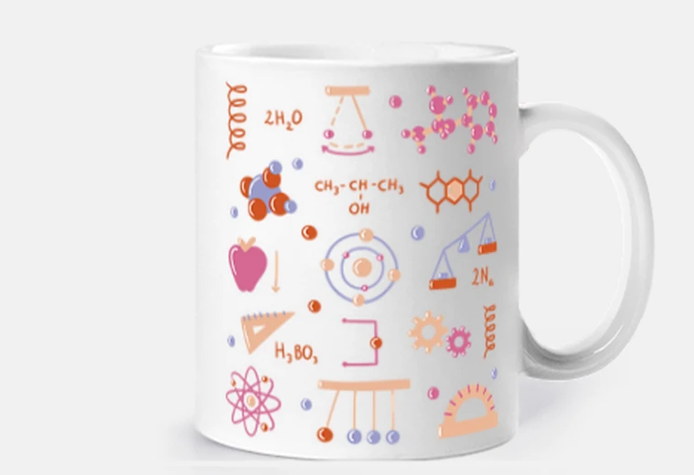 Cup physics physicist physicist school cup coffee tea croissants herbal tea infusion