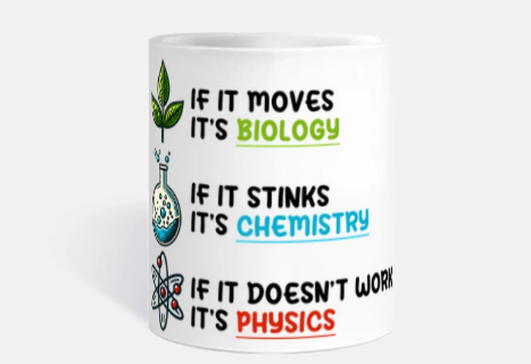 Mug Physique Chimie Biologie humour drôle