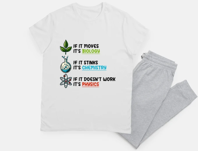 Pyjama Physique Chimie Biologie humour drôle