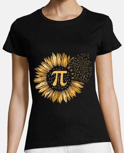 Playera pi constante 3 14 caracteres flor