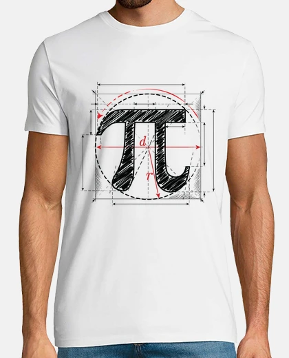T-shirt Pi Day Pi Symbol Sketch Math Teacher