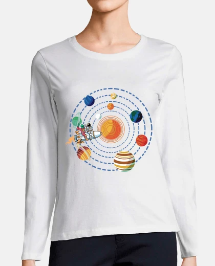 T-shirt pianeta razzo nave spazio tuta spaziale