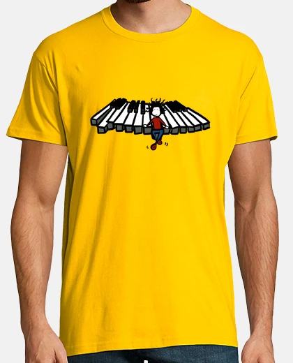 Tee-shirt piano flying 1 man