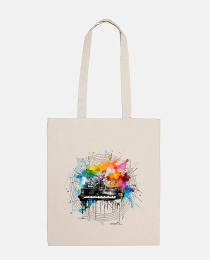 Bag piano pianist concert lp vinyl student bag e-reader diary tote to personalize