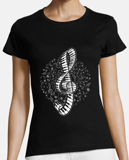 Tee-shirt piano piano pianiste pianiste note de m