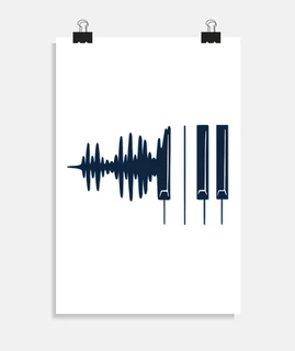 piano soundwaves