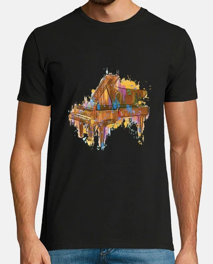 T-shirt pianoforte a coda, virtuoso, jazz, blues, insegnante di musica