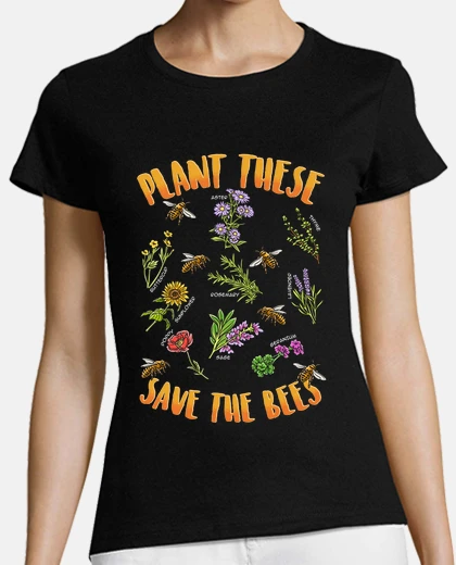 T-shirt pianta chesto salva le api in les