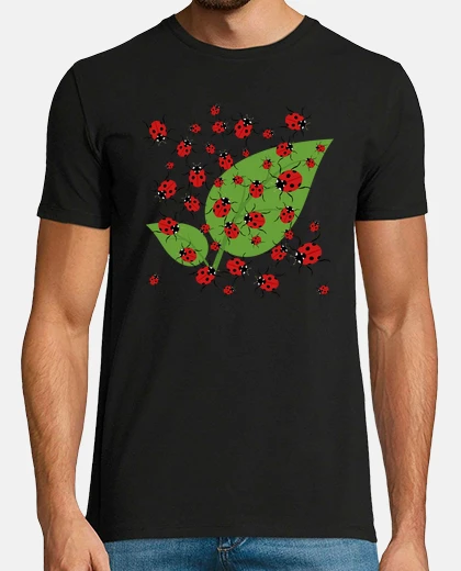 T-shirt pianta di coccinella s