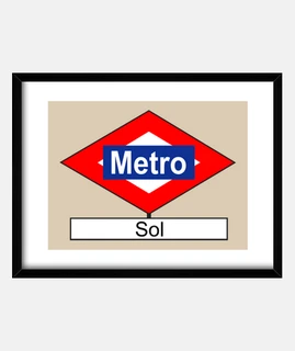 piastra stazione della metropolitana sole