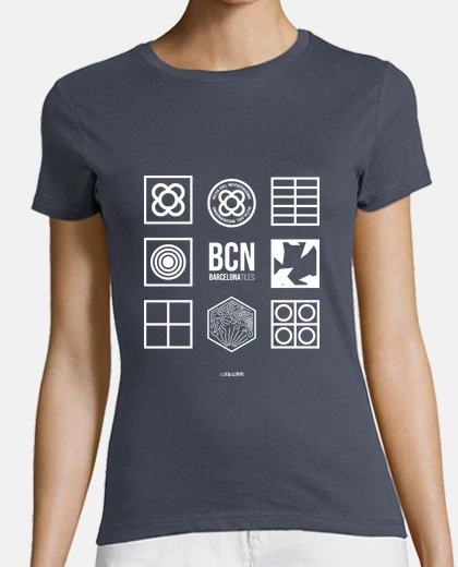 T-shirt piastrelle di barcellona