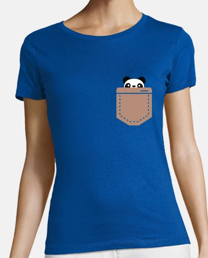 T-shirt piccolo panda tascabile finto