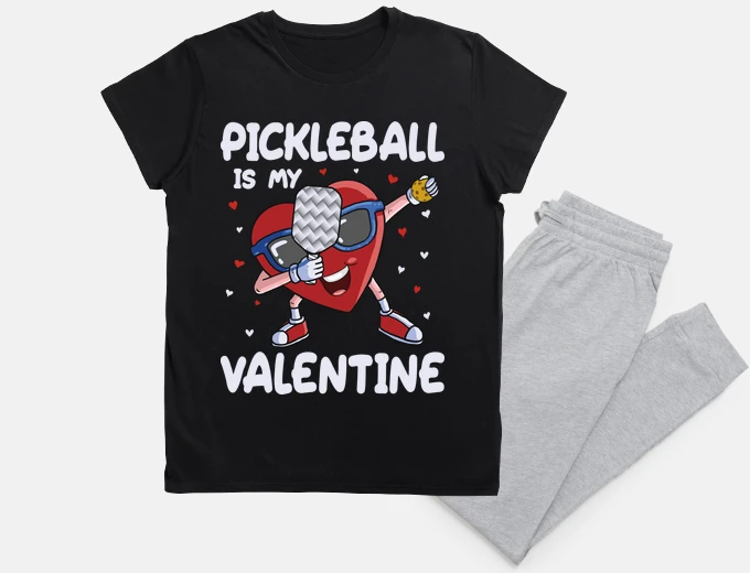 Pyjama pickleball is my valentine pickleballer