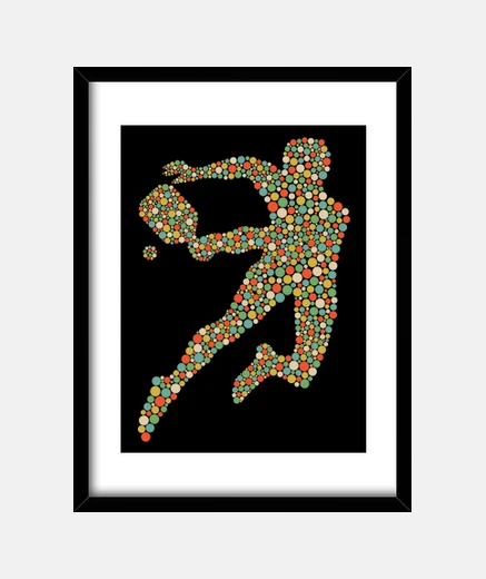 Quadro Pickleball Player Polka Dots