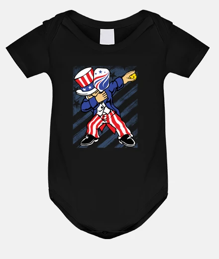 Kids pickleball uncle sam american flag