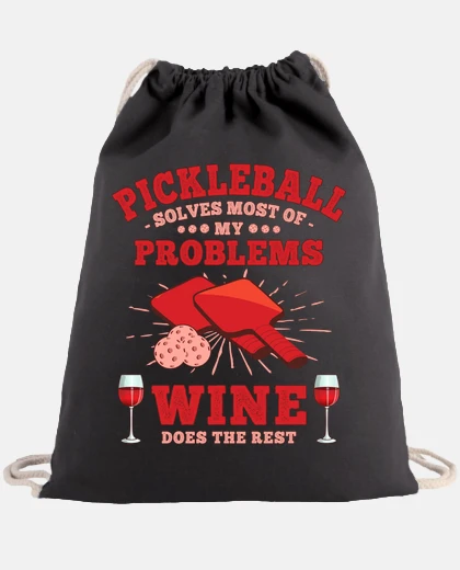 Bolsa pickleball y vino amante del vino