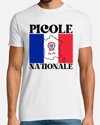 Picole national france flag map t shirt tostadora