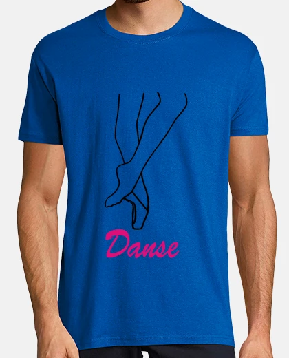 Camiseta pie y el zapato de baile