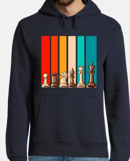 Sweat pièces d&#39;échecs vintage échecs joueur d&#39;échecs échec et mat