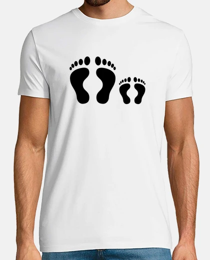 T-shirt piedi mamma papà e bambino bebè