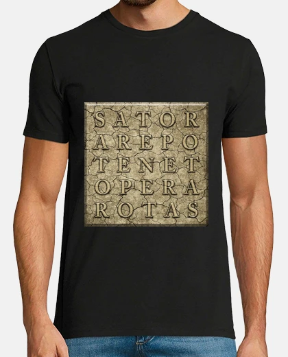 T-shirt pietra cuadrato del satore