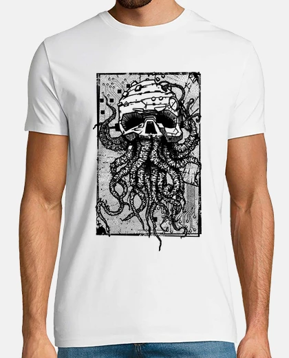 Tee-shirt pieuvre noire