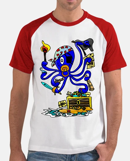 Tee-shirt pieuvre pirate txiki