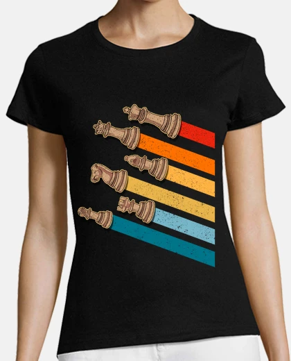 Camiseta Piezas de Ajedrez Jugador de Ajedrez Vintage Chess Jaque Mate