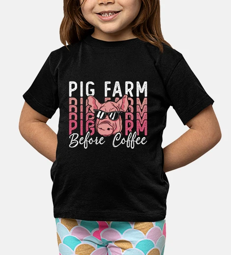 Kids Pig Farm Before Coffee Farm Animal