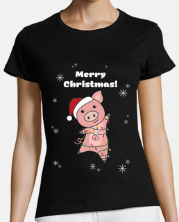 pig merry christmas animals pigs