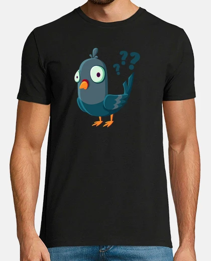 Tee-shirt Pigeon interrogatif drôle