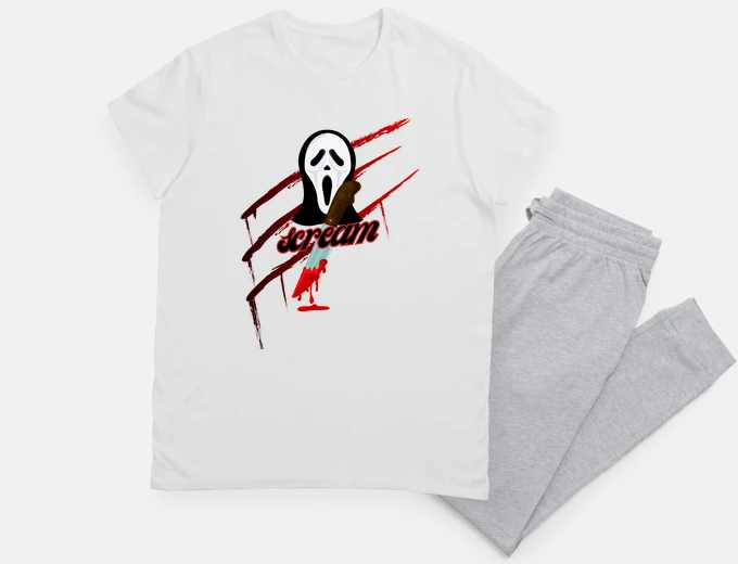 Pigiama pigiama di halloween personalizzato, urlo