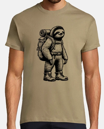 T-shirt pigro escursionista