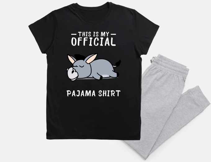 Pijama pijama camisero de burro