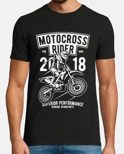 T-shirt pilota di motocross