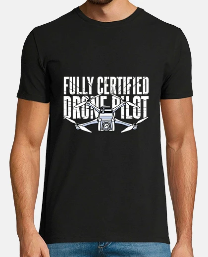 Tee-shirt pilote de drone certifié , professionnel