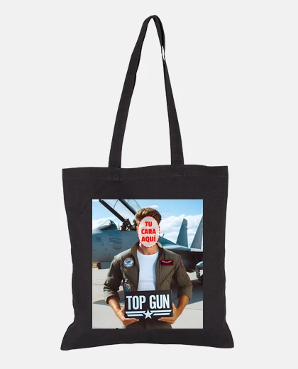 Bolsa piloto top gun con tu cara