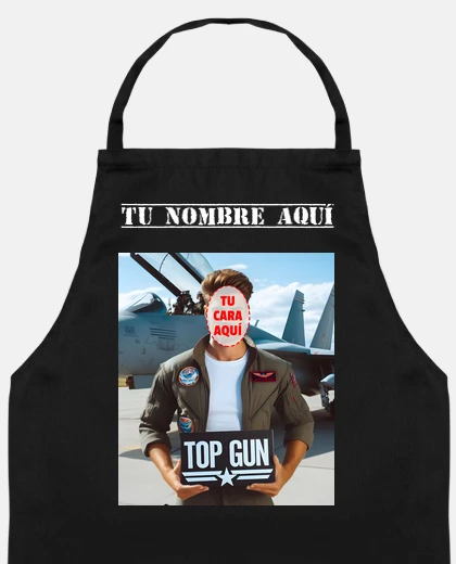 piloto top gun con tu cara