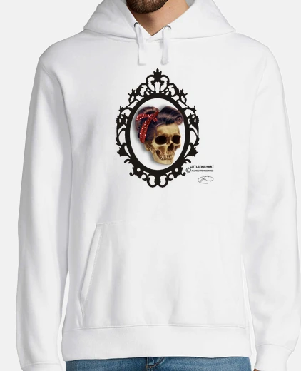 Sweat pin up  tête de mort 